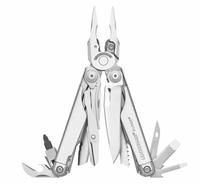 LEATHERMAN Multi Tool Plier: Multi-Tool Plier, 21 Tools, 21 Functions, 4 1/2 in Closed Lg, Silver (MPN 830158). Key specifications — attr15951: LEATHERMAN; attr15966: Tool Only; attr10312: Silver; attr15960: Regular Pliers; attr15963: Stainless Steel; attr15971: Multi-Tool Plier; attr15972: Small Screwdriver; attr15977: Fold Open.