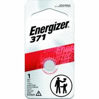 ENERGIZER Button Cell Battery: 371 Battery Size, Silver Oxide, 34 mAh Capacity, 1.5V DC, 0.083 in Dp (MPN 371BPZ). Key specifications — Voltage - Batteries: 1.5V DC; Battery Chemistry: Silver Oxide; Product Type: Button Cell Battery; Battery Size: 371; Brand: ENERGIZER; Voltage - Subhead: 1.5V DC.