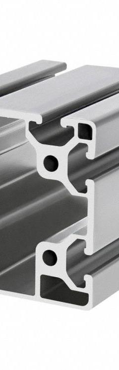 T-Slot Framing System Profiles: Square, 40 Series, Smooth, Quad, 3 m Nom Lg, 80 mm x 80 mm, 4 Slots (MPN 40-8084-LITE-3M). Key specifications — Brand: 80/20; Material: Aluminum.