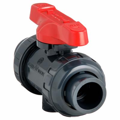 ASAHI Manual Two-Way Ball Valve: 3/4 in, PVC, Straight, 150 psi Max. Pressure (CWP) - PVC Ball Valves