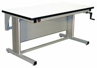 PRO-LINE Workbench: Adj Ht, Laminate, 60 in x 30 in, 330 lb Overall Load Capacity, Gray (MPN EL6030C-A31). Key specifications — Brand: PRO-LINE.