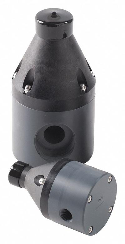 HAYWARD Pressure Reducing Control Valve: PVC, PTFE, NPT x NPT - Corrosive & Ultra-Pure Liquids Pressure Regulators