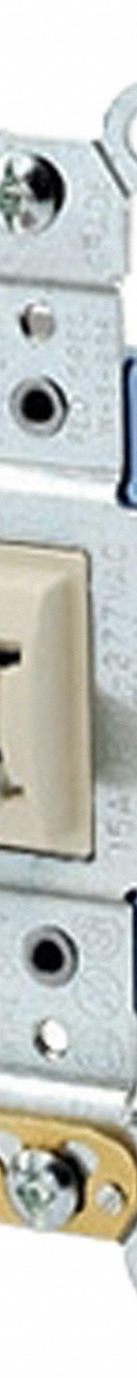 LEVITON Wall Switch: Locking Switch, 3-Way, Maintained, Ivory, 120V AC, 15 A (MPN 1203-2IL). Key specifications — Illuminated: No.