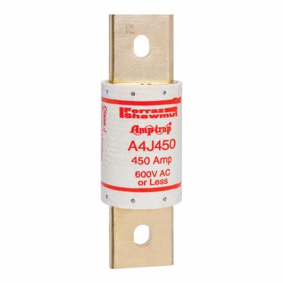 MERSEN Fuse: A4J Series, Class J, Blade Body, Fast-Acting, 450 A, 600 V AC, 300 V DC - Fast-Acting Bolt-On Fuses