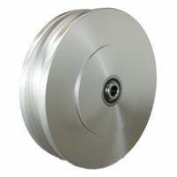 HAMILTON Track Wheel: 8 in Wheel Dia., 2 in Wheel Wd, 2,100 lb Load Capacity, 1/2 in For Axle Size (MPN W-820-150-SSUB-1/2). Key specifications — attr1099880: Yes; attr1099891: HAMILTON.