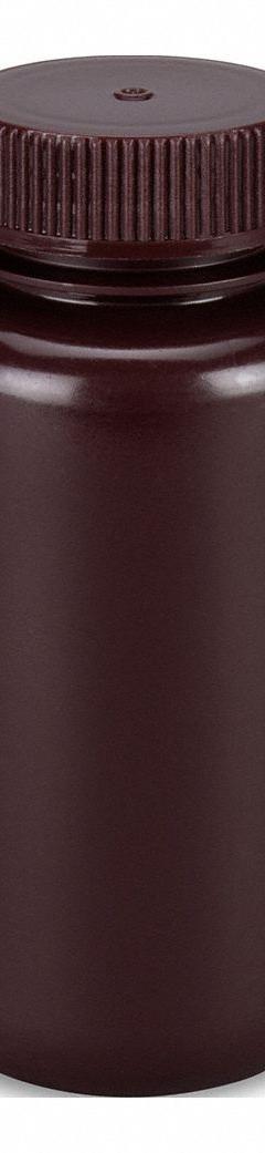 GLOBE SCIENTIFIC Dispensing Bottle: HDPE, 250 mL, 8.45 fl oz, Closure Included, Amber, 43 mm (MPN 7510250AMBKS). Key specifications — Brand: GLOBE SCIENTIFIC; Graduated: No; Body Color: Amber.