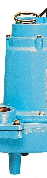 LITTLE GIANT Sewage Ejector Pump: Cast Iron, Three Phase, 1 hp, 200 to 208V AC, 35 ft Max. Head, NPT (MPN 16S-CIM). Key specifications — Impeller Material: Cast Iron; Rated Voltage: 200 to 208V AC; Brand: LITTLE GIANT; Discharge Orientation: Vertical; Switch: Not Included.