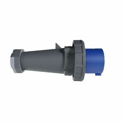 LEGRAND Pin and Sleeve Plug: Gray, 250V AC, Three Phase, 60 A, 3 Pole, 4 Wire - Watertight Plugs