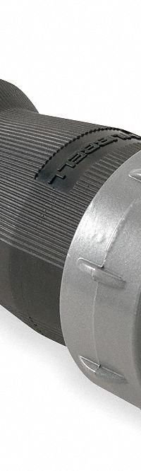 HUBBELL Pin and Sleeve Plug: Gray, 250V DC/600V AC, Three Phase, 100 A, 3 Pole, 4 Wire (MPN HBL4100PS2W). Key specifications — Brand: HUBBELL.