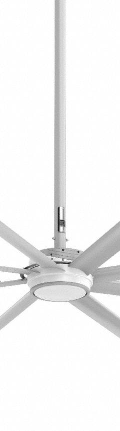 BIG ASS FANS Ceiling Fan: 48,971 cfm Airflow, 12 ft Blade Dia, Variable Speeds, 100 to 125V AC (MPN FES21201A385Q103V46). Key specifications — Voltage: 100 to 125V AC; Light Kit: No; Number of Speeds: Variable; Phase: Single; Brand: BIG ASS FANS.