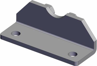 SMC Mounting Bracket: Flange/Foot Mount Type, Fits 25 mm Bore Dia, Stainless Steel - Foot Mounting Brackets