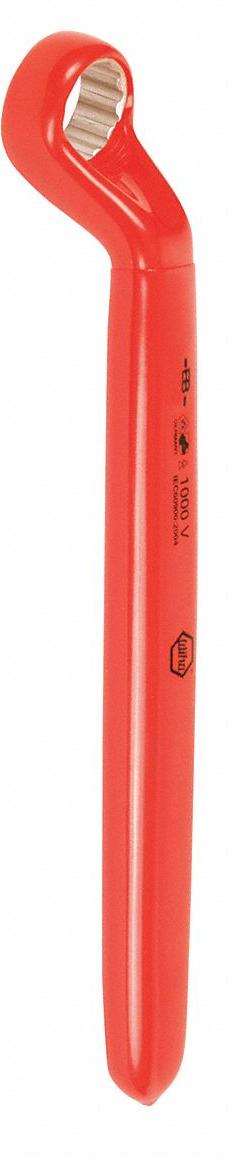 WIHA Box End Wrench: Chrome, 10 mm Head Size, 6 3/4 in Overall Lg, Offset, 15° Head Offset Angle (MPN 21010). Key specifications — attr309427: Chrome; attr309429: Yes; attr324926: WIHA.