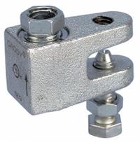 Beam Clamp: Iron, 1/8 in to 3/8 in, 3/8" Thread Size, 2 1/16 in Overall Lg, 250 lb Load Capacity (MPN CRLB37EG). Key specifications — Beam Flange Thickness: 1/8 in to 3/8 in; Compatible Pipe Size: 4 in; Load Capacity: 250 lb; Overall Length: 2-1/16 in; Overall Width: 1 in; Overall Height: 1-3/16 in; Material: Iron; Finish: Electroplated.