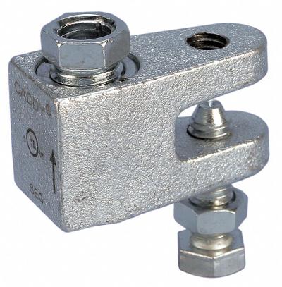 NVENT CADDY Beam Clamp: Iron, 1/8 in to 3/8 in, 3/8" Thread Size, 2 1/16 in Overall Lg - Beam, Wire Rod & Purlin Clamps