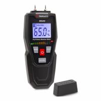 TRIPLETT Pin Pinless Moisture Meter: LED, Pin/Pinless, Protective Cap, ±2% Moisture Content Accuracy (MPN MS245). Key specifications — attr1009284: Flat Pinless; attr1009272: Built-In Material Library; attr999347: Wood; attr999350: LED; attr999383: ±2%; attr999345: TRIPLETT.
