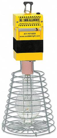SOUTHWIRE Temporary Job Site Light: Metal Halide, Corded, Hanging Light, 6 ft Power Cord Lg, 120V AC (MPN 111400PS). Key specifications — Plug Type: Straight Blade; Lamp Guard: Metal; Includes Bulb: Yes; Brand: SOUTHWIRE; Color Temperature: 4000K; Cord Designation: SJTW; Cord Wire Gauge: 18 AWG; Job Light Type: Hanging Light.