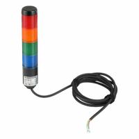 WERMA Tower Light Assembly: 4 Tier, Blue/Green/Red/Yellow, No Sounder Tier, 209 mm Overall Ht (MPN 69815075). Key specifications — Manufacturer Part Number: 69815075; Brand: WERMA; Operating Voltage: 24V AC/DC; Light Tier Color: Blue.