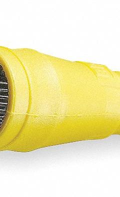 Cordset: M12 Female Straight X Bare Wire, 4 Pins, Yellow, PVC, 5 m Cable Lg, 4 A Max Current (A) (MPN 804000A09M050). Key specifications — Cable Jacket Color: Yellow; End 1 Gender: Female; End 1 Mounting Orientation: Straight; End 2 Connection Type: Bare Wire; IP Rating: IP68; Brand: BRAD HARRISON; NEMA Rating: 6P; Wire Size: 22 AWG.