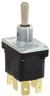 HONEYWELL Toggle Switch: 3 Position, 6 Connections, DPDT, Quick Connect Tab Connection, NT Series (MPN 32NT91-5). Key specifications — AC Contact Rating: 10 A @ 250 V; Switch Function Configuration: Momentary On/Off/On; Brand: HONEYWELL; Series: NT; Horsepower: 1/4 hp @ 125V AC.
