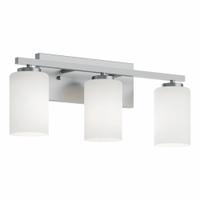Decorative Vanity: Satin Nickel, 60 W, 120V AC, Dimmable, 22 in Lg, 5 1/2 in Wd, 8 3/4 in Ht (MPN LEOV2209MBSN). Key specifications — Mounting Location: Wall; For Bulb Type: A19; Brand: AFX INC.; Voltage: 120V AC; Housing Finish/Housing Color (Broad): Satin Nickel.