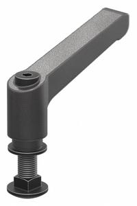 L-Handle: 25 Series, 51.9 mm L x 13.8 mm W, Black, Matte (MPN 25-6850). Key specifications — Material: Nylon; Brand: 80/20; Finish: Matte; Includes Fasteners: Yes.