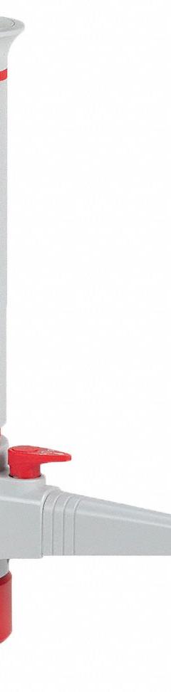 GLOBE SCIENTIFIC Bottle Top Dispenser: 100 mL Volume Capacity - mL, 10 mL – 100 mL, +/-0.5% Accuracy (MPN GBTD-R-100). Key specifications — Brand: GLOBE SCIENTIFIC; Accuracy: +/-0.5%.
