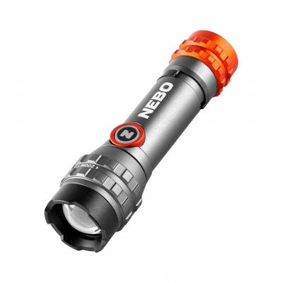 NEBO Flashlight: Rechargeable, 450 lm, 2.5 hr Run Time at Max. Brightness, 237 m Max Beam - Rechargeable Flashlights