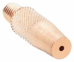 MILLER ELECTRIC Tapered Contact Tip: Spoolmate, 0.035 in, 5 PK (MPN 186406). Key specifications — Contact Tip Series: Spoolmate; Connection Type: Threaded; Manufacturer Part Number: 186406; For Nozzle Series: Spoolmate; Brand: MILLER ELECTRIC; Maximum Wire Diameter (Merch): 0.035 in.