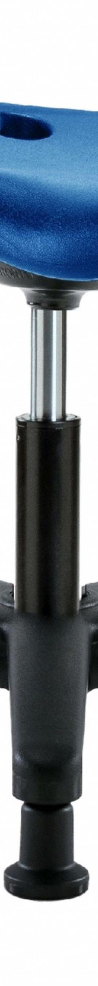 Tractor Stool: Polyurethane, Ht Range 16 in to 21 in, 17 in Seat Wd, 14 in Seat Dp, 5 Glides, Blue (MPN PTDHSL-RG-RG-BLU). Key specifications — Brand: APPROVED VENDOR; Foot Support: No; Base Material: Fiberglass; ESD-Safe: Not ESD Safe; Number of Casters: 0.
