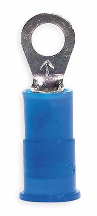 3M Ring Terminal: Blue, Nylon Insulation, 1/4 in Stud Size, 16 AWG to 14 AWG Wire Sizes, 1,000 V (MPN MNG14-14R/SX). Key specifications — attr1308027: 3M.