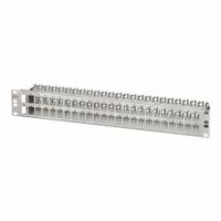 METZ CONNECT Patch Panel: Rack, Stainless Steel, 48 Ports, Unequipped (MPN 130A24-00-E). Key specifications — Housing Material: Stainless Steel; Includes Connector: Unequipped; Mounting Type: Rack; Product Type: Module Frame; Connection Type: UTP Module Cat6A.