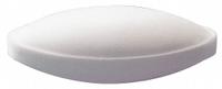 Stirring Bar: Egg, PTFE, 38.1 mm Overall Lg, 15.87 mm Dia, 15.88 mm Overall Wd - Metric, White (MPN CG-2005-13). Key specifications — Color: White; Brand: CHEMGLASS; Product Type: Stirring Bar; Shape: Egg.
