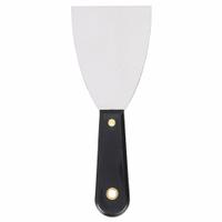 WESTWARD Scraper: Bld. Mat. Carbon Steel, Hdl. Mat. Polypropylene, Stiff, Tapered Bld. Shape (MPN 13A693). Key specifications — attr1004902: WESTWARD; attr1012057: Full; attr1014703: Plastic; attr1017570: Standard End; attr1029655: Straight; attr1034073: Straight.