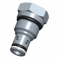 BUCHER HYDRAULICS Cartridge Valve: Screw-In, Screwdriver Adjustment, C08-20 Valve Cavity Size, CVPF (MPN CVPF-08-N-0-005). Key specifications — attr1012059: CVPF-08-N-0-005; attr1250696: CVPF; attr1011660: Nitrile; attr1011632: Screwdriver; attr1011635: BUCHER HYDRAULICS; attr1011644: C08-20.