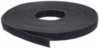 VELCRO BRAND Perforated Back to Back Strap: 75 ft Lg, 0.5 in Wd, 50 lb Tensile Strength, Black (MPN .500X12K1WP/25). Key specifications — Material: Nylon; Color: Black.