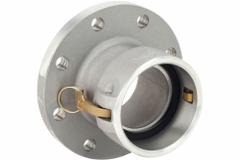 Cam and Groove Coupling: 4 in Coupling Size, 100 psi Max. Working Pressure @ 70 F, Nitrile, Flange (MPN 400-DL-AL). Key specifications — Fitting Type: Flange; Gasket Material: Nitrile; Brand: DIXON VALVE & COUPLING.
