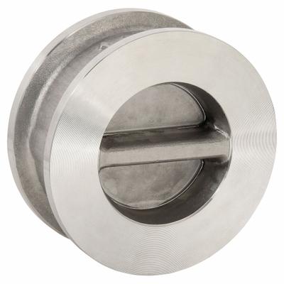KECKLEY Check Valve: Double Disc, Inline Valve Body, 4 in Pipe Size, Wafer - Stainless Steel Double-Door Wafer Check Valves