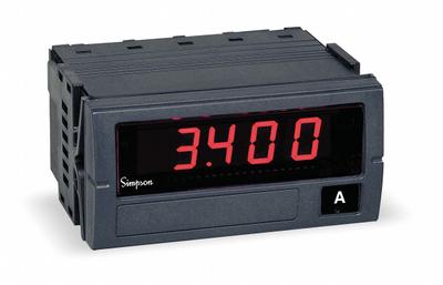 SIMPSON ELECTRIC Digital Panel Meter: 9,999 Display Span - Max, 120 V AC - Multi-Function Digital Panel Meters