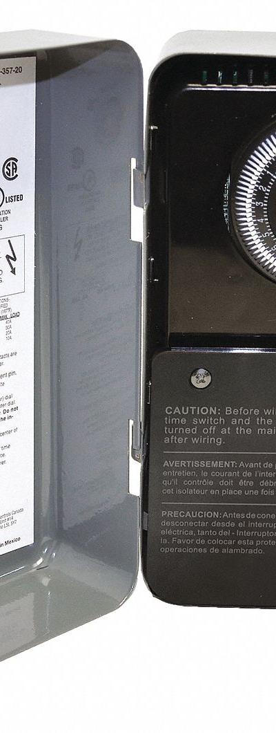PARAGON Defrost Control Timer: Mechanical, 15 min Max Cycle Time, SPDT-NO/2NC - Enclosed Electromechanical Defrost Timer Switches