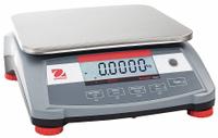 OHAUS Industrial Bench Scale: 9 in x 11 7/8 in, Not IP Rated, Integrated, Stainless Steel (MPN R31P3). Key specifications — attr1341383: USB; attr1341384: 0.0001 kg/0.0002 lb; attr1341400: OHAUS; attr1383935: Stainless Steel.