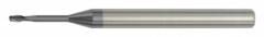 WIDIA HANITA Square End Mill: Carbide, TiAlN Coated, 2 Flute, 1 mm Mill Dia, 1.5 mm LOC, 50 mm OAL (MPN 7N2201011RJ)