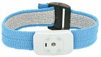 SCS Static Control Wrist Strap: Fabric, Light Blue, 13 in Strap Lg - Max, 2 Strap Conductors, Coiled (MPN 2368). Key specifications — attr1050606: Light Blue; attr1050611: SCS; attr1057990: Coiled.