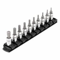 TEKTON Socket Set: 1 - 25 Pieces, 1/4 in Drive Size, 10 Pieces, 5/64 in to 5/16 in Tip Size Range (MPN SHB90105). Key specifications — attr1216280: Fixed Insert; attr1216283: TEKTON; attr1225718: 5/64 in to 5/16 in; attr1227491: 1/4 in.
