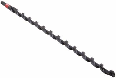 MILWAUKEE Auger Drill Bit: 3/8 in Drill Bit Size, 18 in Overall Lg, Hex Shank - Pole Auger Drill Bits