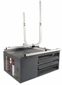 QUICK-SLING Gas Wall and Ceiling Heater Mounting Bracket: U-Mount, H-Bracket, New Parallel, Steel (MPN QSWI1000). Key specifications — Product Type: Mounting Brackets; Compatible with Product Type: Unit Heaters; Mounting Type: U-Mount, H-Bracket; Joist Mounting Direction: New Parallel; Includes: Slotted Holes width Adjustment; Overall Dimensions - H x W x D: 29-11/16 in x 20-3/4 in x 24-5/8 in; Brand: QUICK-SLING; Material: Steel.