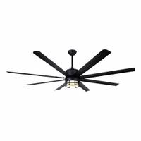 CANARM Ceiling Fan: 9,583 cfm Airflow, 6 ft Blade Dia, 5 Speeds, 120V AC, Single Phase, Black, EZRA (MPN CP72EZR8BK-W). Key specifications — Voltage: 120V AC; Light Kit: Yes; Series: EZRA; Number of Speeds: 5; Phase: Single; Current: 0.6 A; Brand: CANARM.