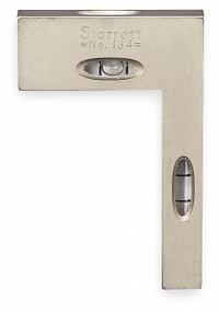 STARRETT Cross Test and Plumb Level: Nonmagnetic, 3 in x 7/16 in x 2 in, Cast Iron, 2 in Overall Ht (MPN 134). Key specifications — attr939369: Cast Iron; attr934741: STARRETT; attr986192: Glass.
