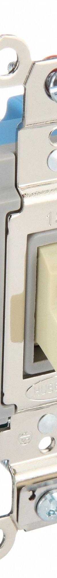 BRYANT Wall Switch: Toggle Switch, Double Pole, Maintained, Ivory, 120/277V AC, 15 A (MPN 4802I). Key specifications — Illuminated: No; Voltage Rating: 120/277V AC.