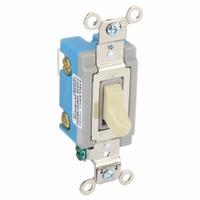 BRYANT Wall Switch: Toggle Switch, Double Pole, Maintained, Ivory, 120/277V AC, 15 A (MPN 4802I). Key specifications — Illuminated: No; Voltage Rating: 120/277V AC.