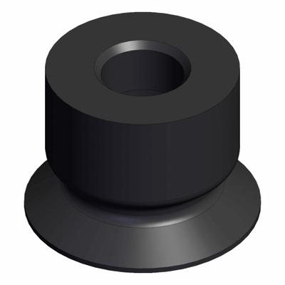 SMC Pad Unit: Flat, w/o Adapter, 8 mm Pad Dia, NBR, Black, 50, 6 mm Pad Ht - Flat Type Automotive & Industrial Vacuum Pads